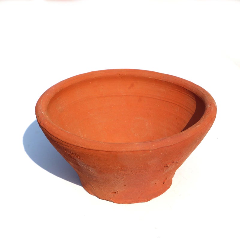 Pure Source India Natural Clay Dahi Handi/Mitti Handi/Curd Pot Without lid (400ML) - Image 5