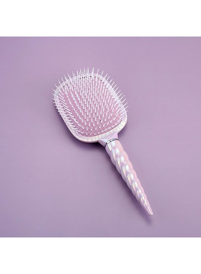 Aethland Paddle Hair Brush Detangling Brush And Hair Comb Set For Women For Blow Drying Or Straightening Hair Soft Comfort Bristles Remove Tangle Hair Brush (Purple) - Image 3