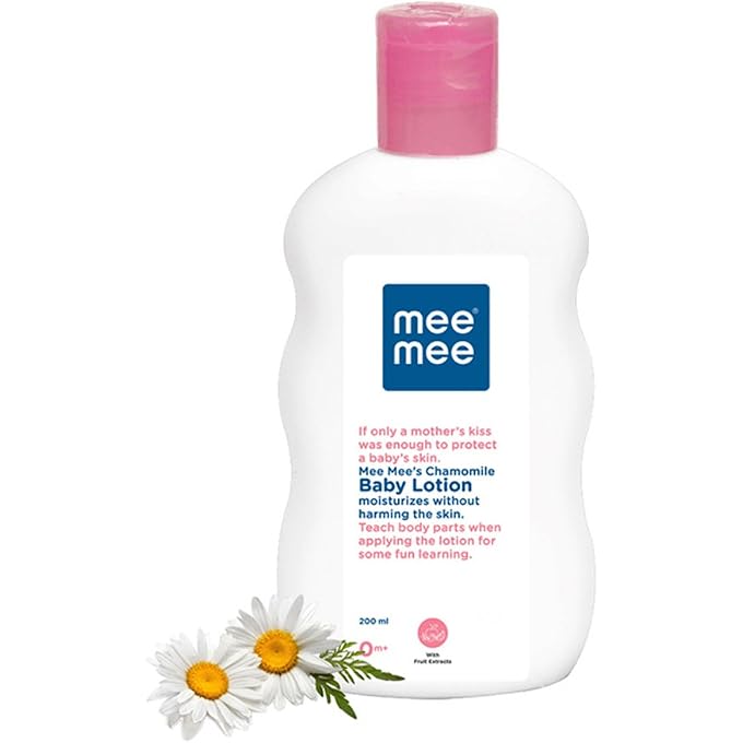 mee mee Chamomile and Fruit Extracts Baby Lotion (200ml) | Nourishing Care for Gentle Baby Skin | Enriched With Chamomile And Fruit Extracts | pH balanced | Ideal For All Skin Types - Image 1