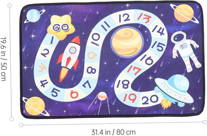 سجادة اللعب التعليمية الزرقاء للأطفال مقاومة للانزلاق تعزز التنسيق - Image 4