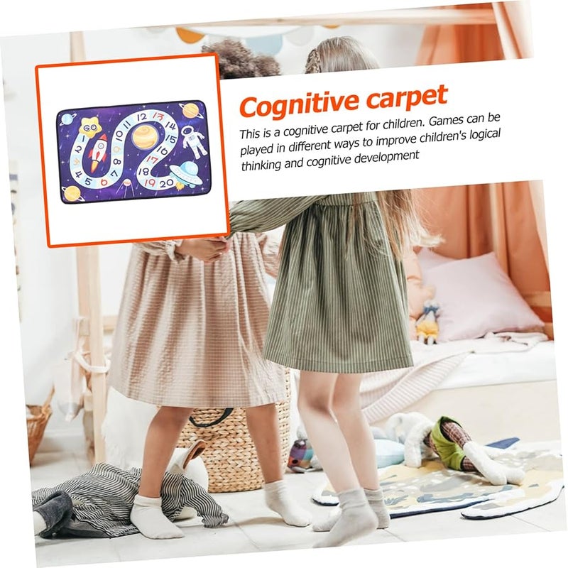 سجادة اللعب التعليمية الزرقاء للأطفال مقاومة للانزلاق تعزز التنسيق - Image 5