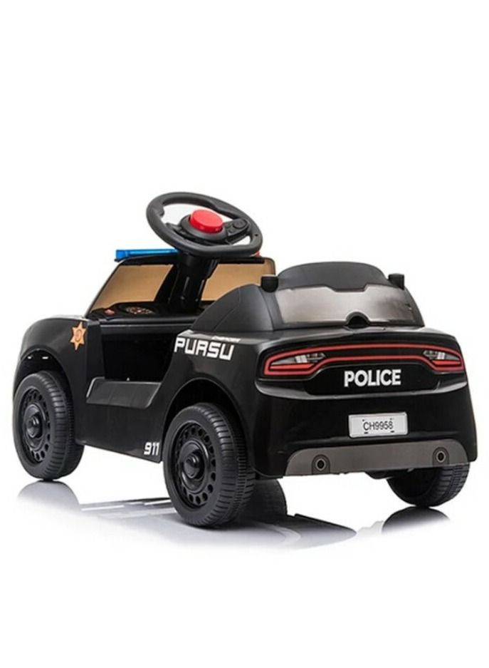 COLORLAND Police Ride On Car Black CH9958 - Image 3