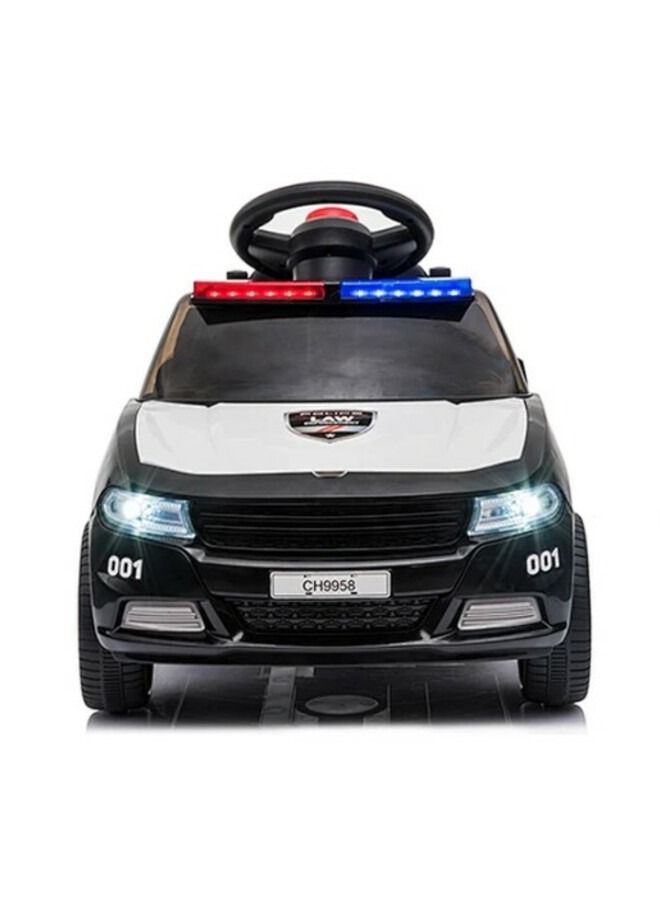 COLORLAND Police Ride On Car Black CH9958 - Image 2