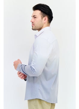 SELECTED Men Regular Fit Ombre Print Long Sleeves Casual Shirt, Multicolor  - Image 3