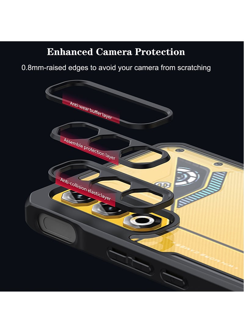 For ZTE Nubia Neo 3 GT 5G Case, Camera Lens Protection Back Cover, TPU+PC Shockproof Bumper Mobile Phone Case, Anti-Yellowing Slim Fit Protective Casing