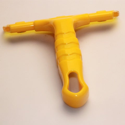 Oblique beef tendon beef tendon scraping soft scraper inclined double-layer film scraper double-layer silicone water scraping yellow beef tendon scraping Alternate replacement yellow strip 