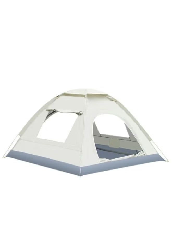 BlueFire Automatic Instant Pop-Up Sunscreen Tent – Family Camping Shelter with 1-Second Setup, All-Weather Waterproof & UV Protection | Portable Beach Tent, Outdoor Travel, Picnic & Backyard Shade with Spacious Interior, Double Doors, Carry Bag & Mesh Storage – Durable 190T Silver-Coated Polyester, Quick Open Design, Windproof & Sun Protection for 3-4 Season Use - Image 1