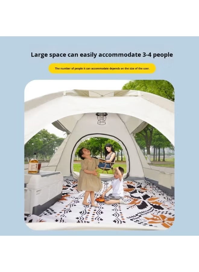 BlueFire Automatic Instant Pop-Up Sunscreen Tent – Family Camping Shelter with 1-Second Setup, All-Weather Waterproof & UV Protection | Portable Beach Tent, Outdoor Travel, Picnic & Backyard Shade with Spacious Interior, Double Doors, Carry Bag & Mesh Storage – Durable 190T Silver-Coated Polyester, Quick Open Design, Windproof & Sun Protection for 3-4 Season Use - Image 3