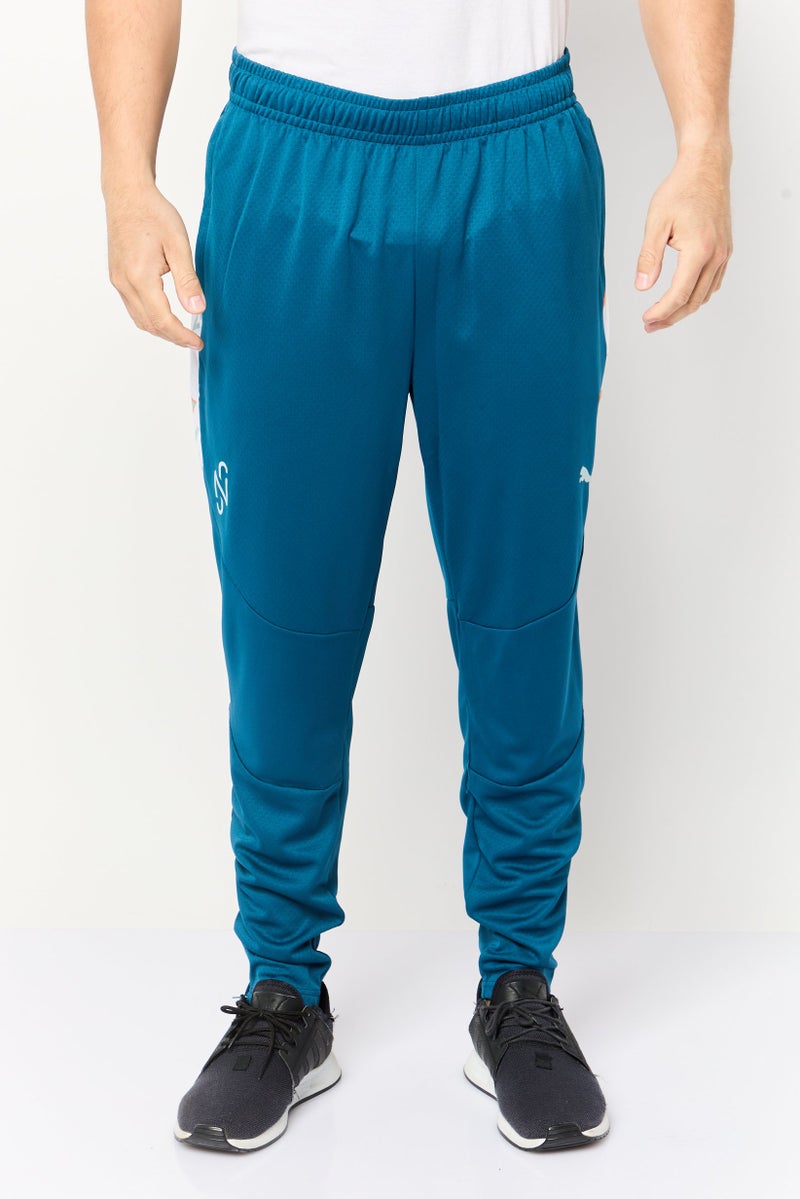 Puma x Neymar JR Men Slim Fit Football Track Pants, Teal - Image 1