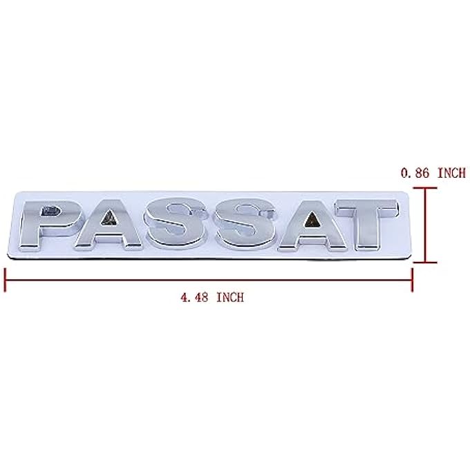 rayihni Passat Emblem Car Badge Sticker Compatible With Decal Auto Accessories Silver - Image 5