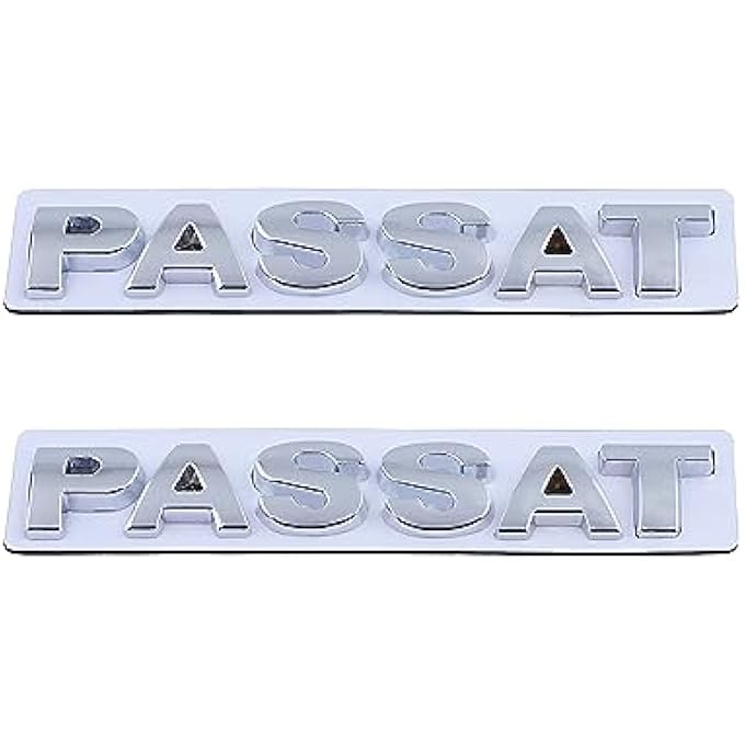 rayihni Passat Emblem Car Badge Sticker Compatible With Decal Auto Accessories Silver - Image 1