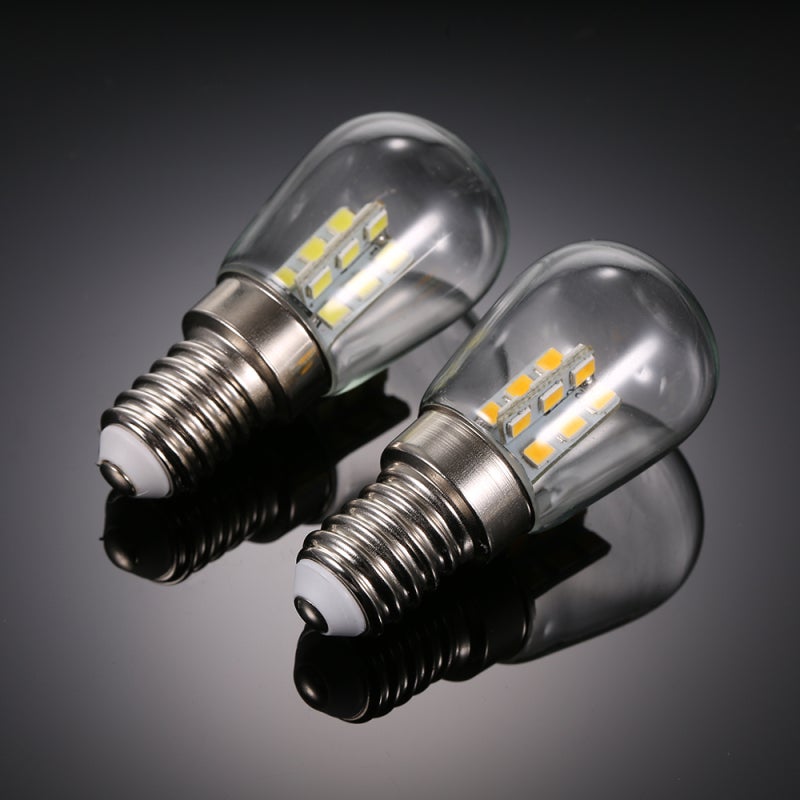 Refrigerator Light: E14 Bulb Base Socket Holder, Mini Size, Low Power Consumption, SMD2835 LED - 30,000 Hours Lifespan, 24PCS High Bright LEDs for Refrigerator Use - Image 2