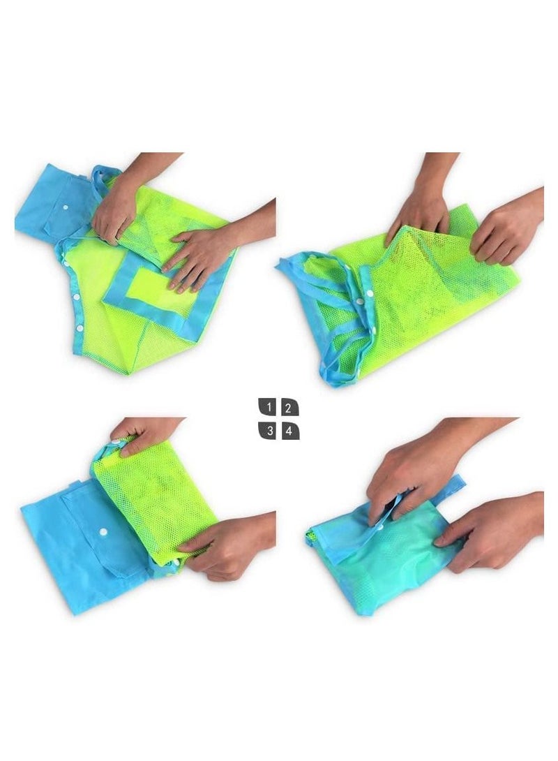Mesh Beach Bags Extra Large Beach Bags and Totes Backpack Towels Sand Beach Toys Children's Toys Market Groceries Picnic Tote Bags Beach Toys Beach Nets - Image 4