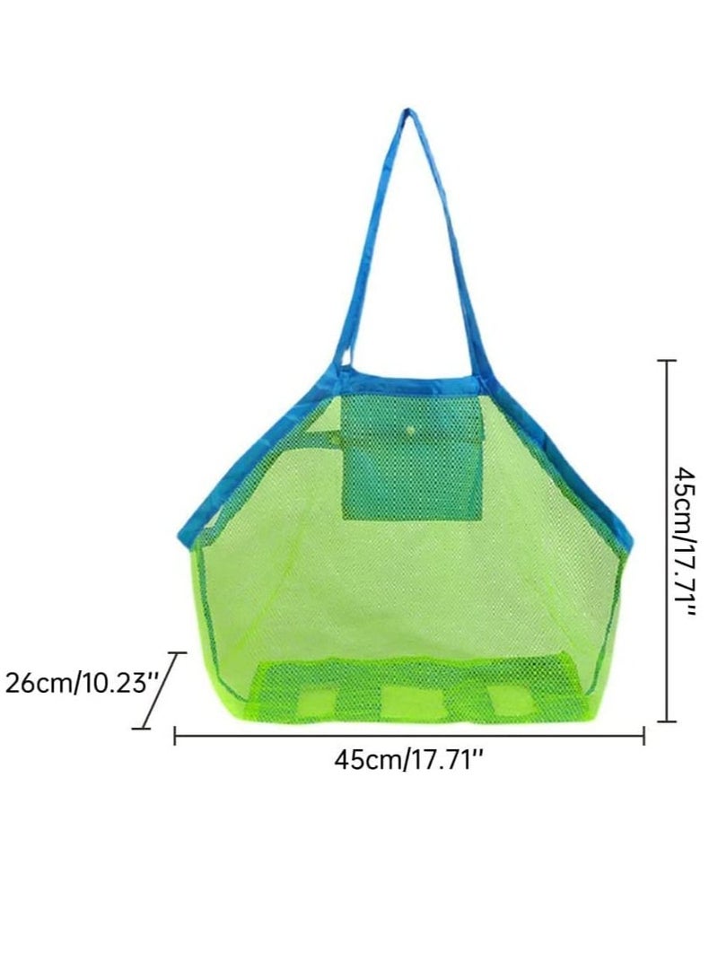 Mesh Beach Bags Extra Large Beach Bags and Totes Backpack Towels Sand Beach Toys Children's Toys Market Groceries Picnic Tote Bags Beach Toys Beach Nets - Image 2