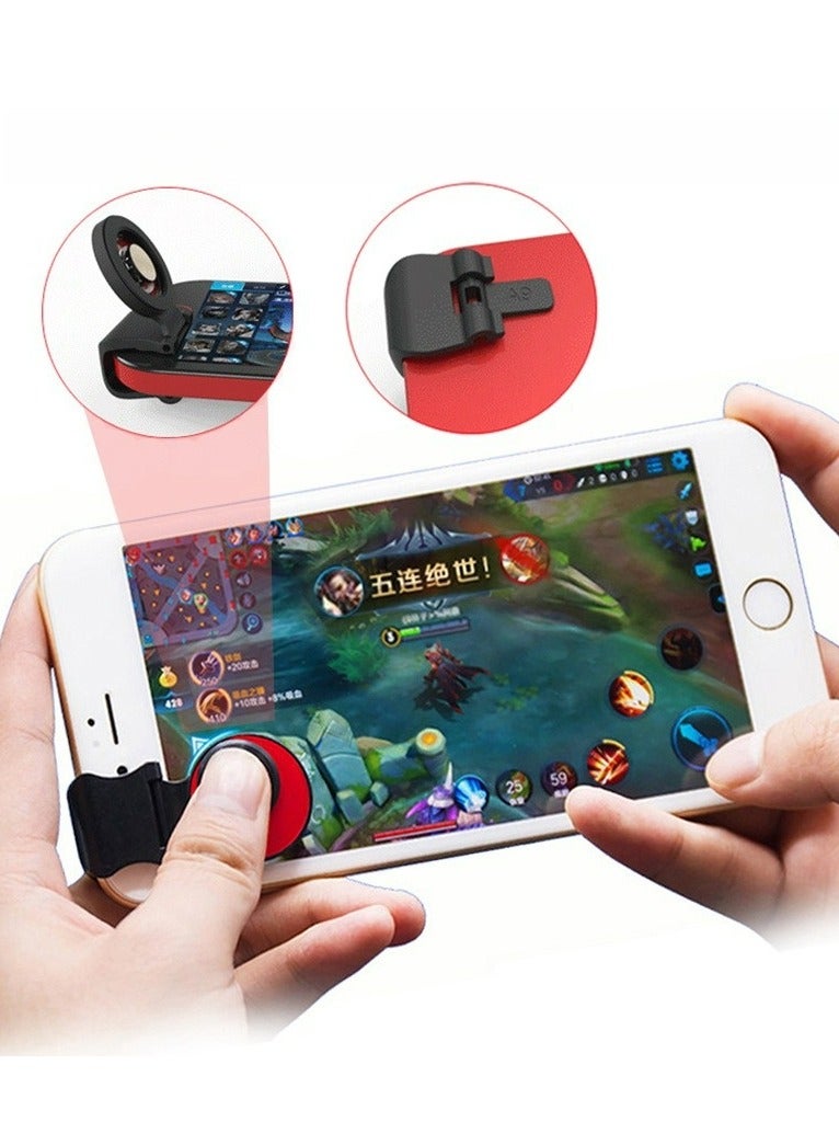 Beauenty Red Mobile Phone Joystick Gaming Controller for PUBG,Cellphone Game Trigger,Mobile Phone Game Finger Covers Wrap,gaming equipment, gaming handle trigger Telephone Accessories Game handles eat chicken - Image 1