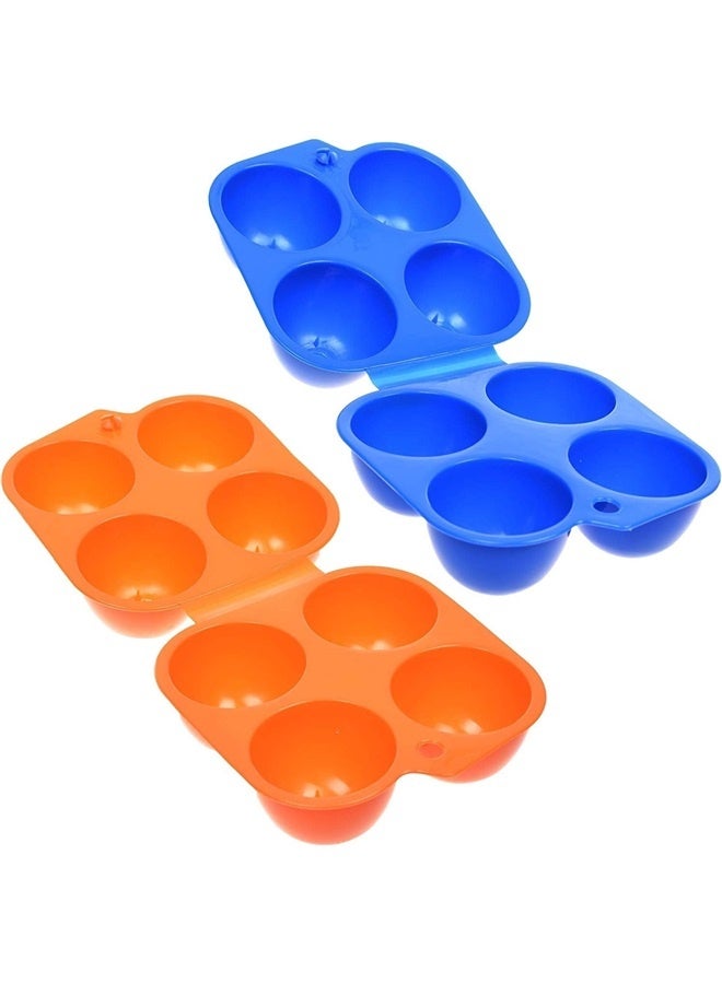 (2 pcs) Portable Camping Carrier For 4 Eggs Case Box Kitchen Convenient Container Egg Storage Box Container Hiking Outdoor Tools  - Image 1