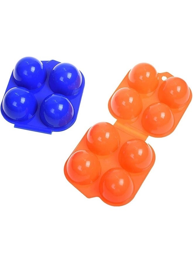 (2 pcs) Portable Camping Carrier For 4 Eggs Case Box Kitchen Convenient Container Egg Storage Box Container Hiking Outdoor Tools  - Image 3