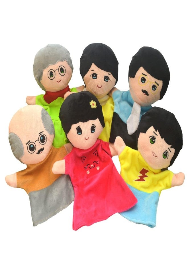 Elfactory Mother (Peach) Family Hand Puppets for Kids - Educational Storytelling Interactive Plush Hand Puppet Set for Learning (10 inch) New Edition (Yellow Boy) - Image 5