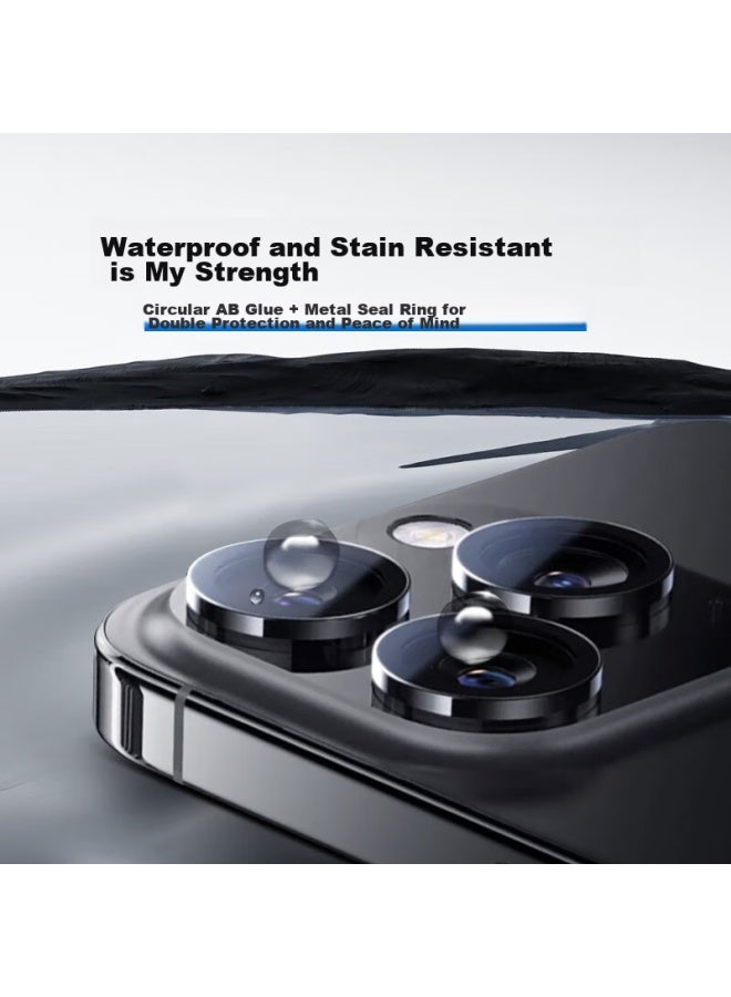 Langling Lens Protector For Apple 16 Pro/16 Pro Max, Iphone 16 Pro Camera Protection Film, Anti-scratch Wear-resistant, Independent Type, Silver - Image 4