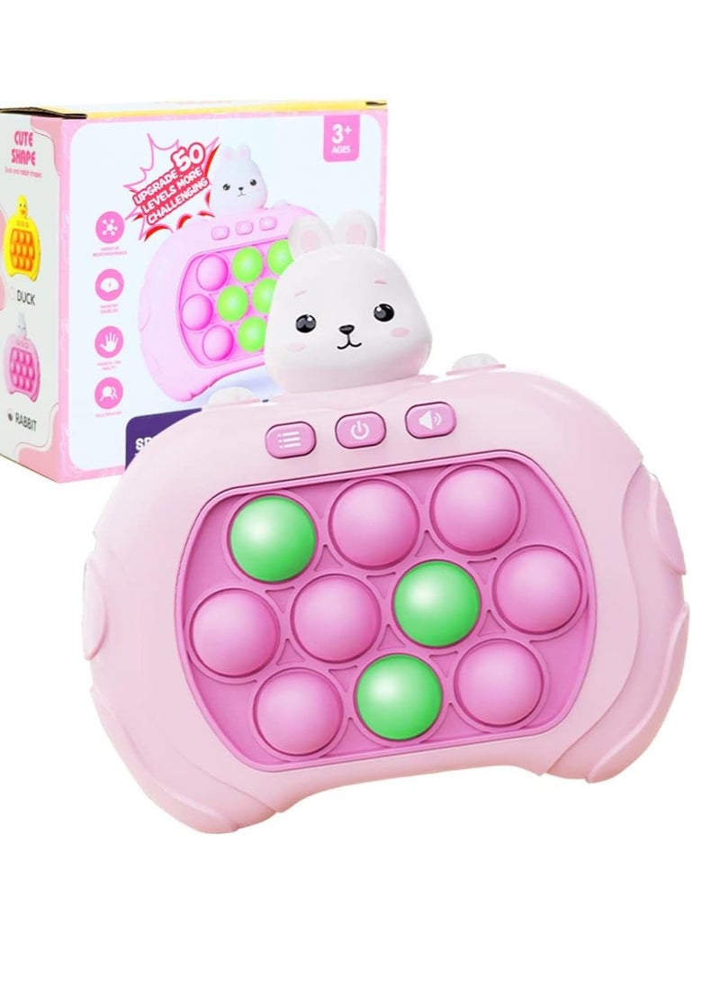 Pop It Game Light Up Fidget Toy, Quick Push Game Console, Whack A Mole Game, Decompression Breakthrough Puzzle Pop Game Machine, Multiple Game Modes Toy For 3+ Years - Package Shape May Vary  - Image 1