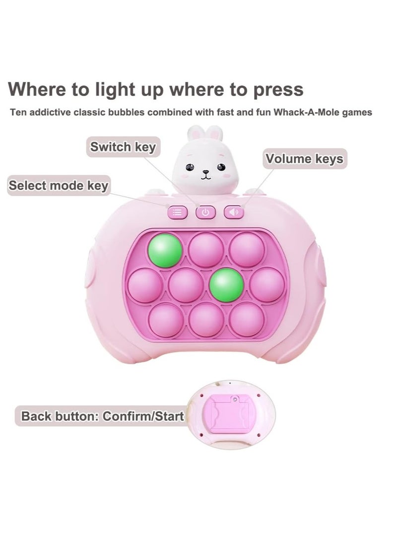 Pop It Game Light Up Fidget Toy, Quick Push Game Console, Whack A Mole Game, Decompression Breakthrough Puzzle Pop Game Machine, Multiple Game Modes Toy For 3+ Years - Package Shape May Vary  - Image 2