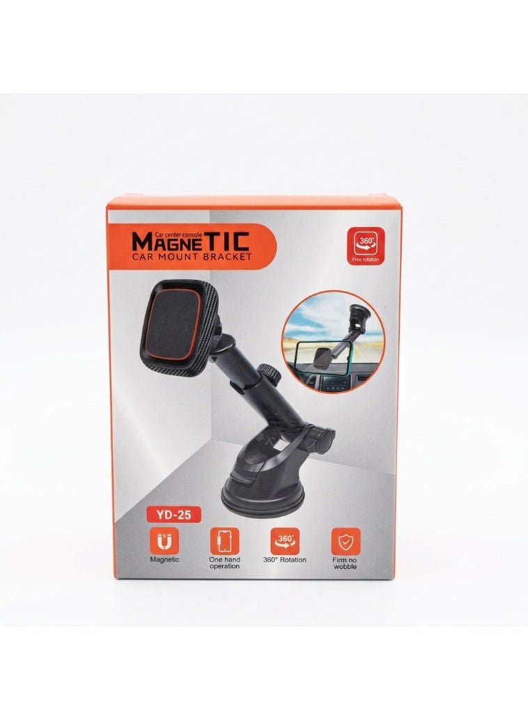 Magnetic Car Phone Holder with Suction Cup | Model YD-25