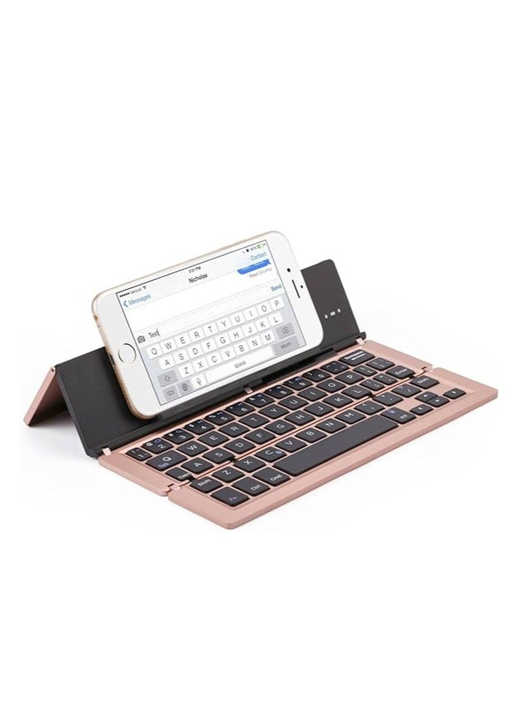 general Foldable PC Portable Keyboard for iOS, Android Tablets and Smartphones, Aluminum Computer Keyboard, Laptop Keyboard, Desktop Accessories, Gifts - Image 1