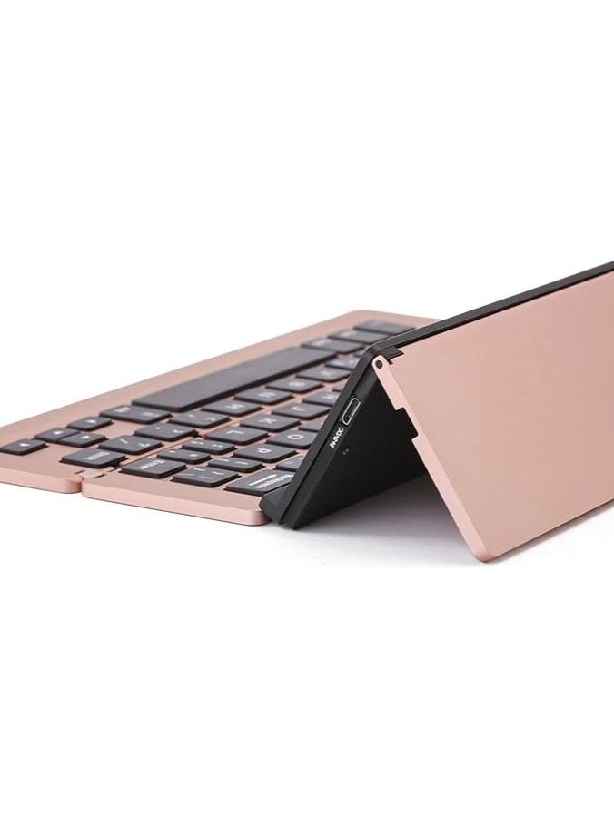 general Foldable PC Portable Keyboard for iOS, Android Tablets and Smartphones, Aluminum Computer Keyboard, Laptop Keyboard, Desktop Accessories, Gifts - Image 2