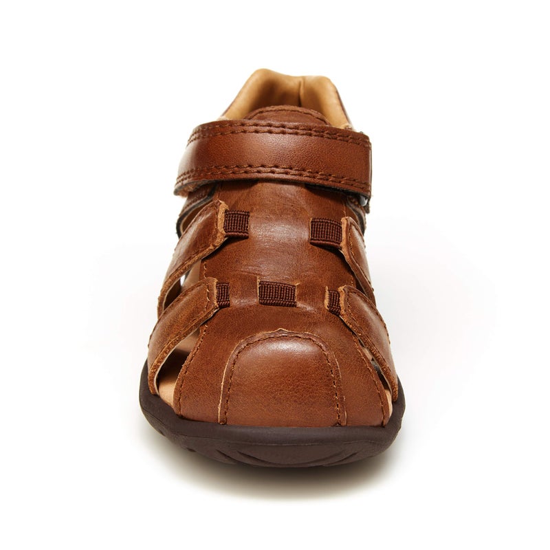 Stride Rite boys Srt Archie Sandal, Brown, 6.5 Wide Toddler US - Image 5