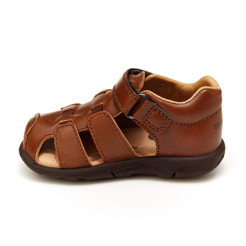 Stride Rite boys Srt Archie Sandal, Brown, 6.5 Wide Toddler US - Image 4