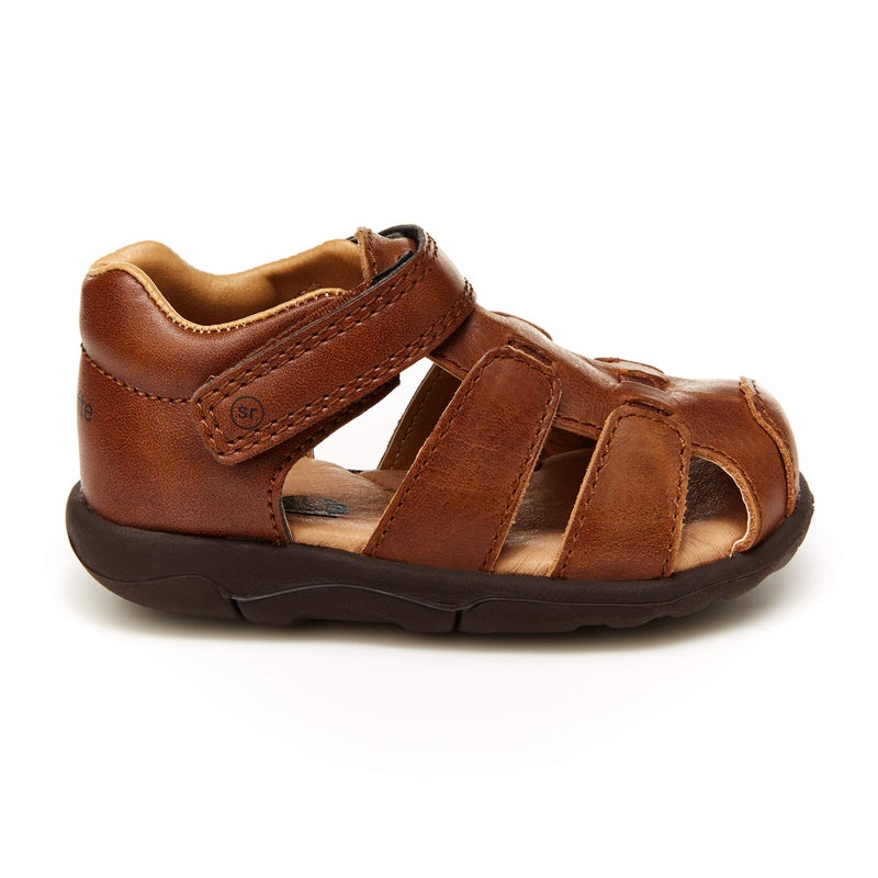 Stride Rite boys Srt Archie Sandal, Brown, 6.5 Wide Toddler US - Image 2