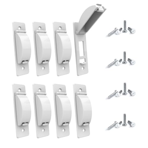 ILIVABLE Wall Switch Guard, ILIVABLE Childproof Light Switch Plate Covers Protects Your Lights or Circuits from being Accidentally Turned On or Off by Children and Adults (White, 8 Pack) - Image 2