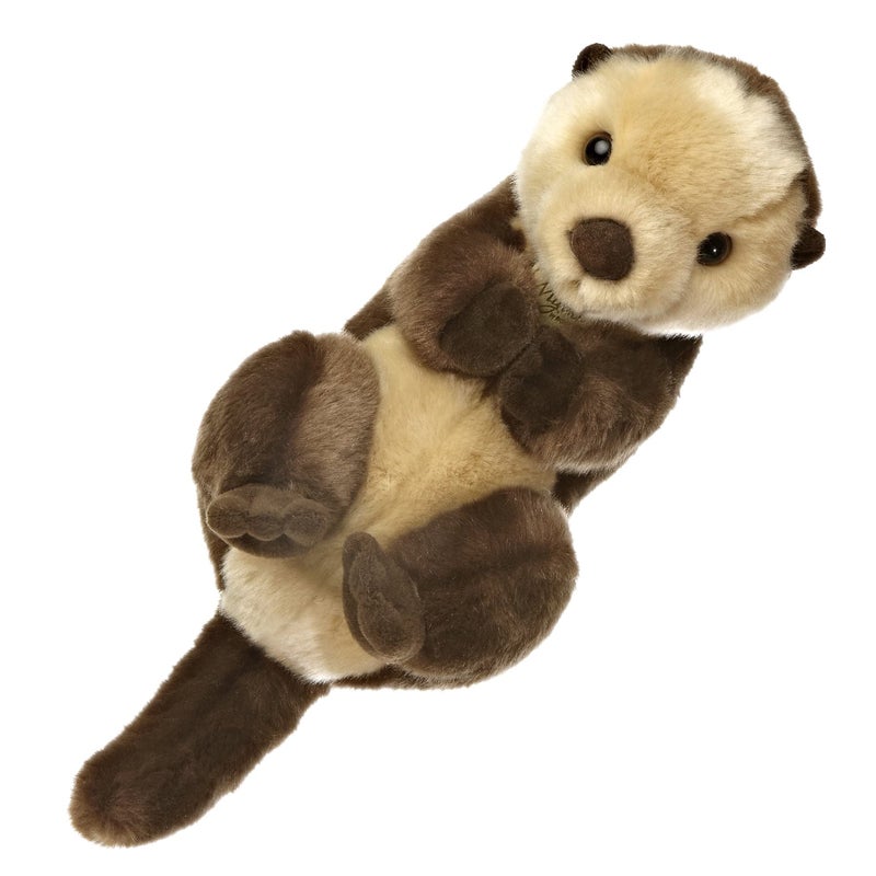 AuroraÂ® Realistic MiyoniÂ® Sea Otter Stuffed Animal - Lifelike Details Make a Cherished Companion - Perfect for Decorating Bedrooms or Classrooms - Brown 10 Inches - Image 3