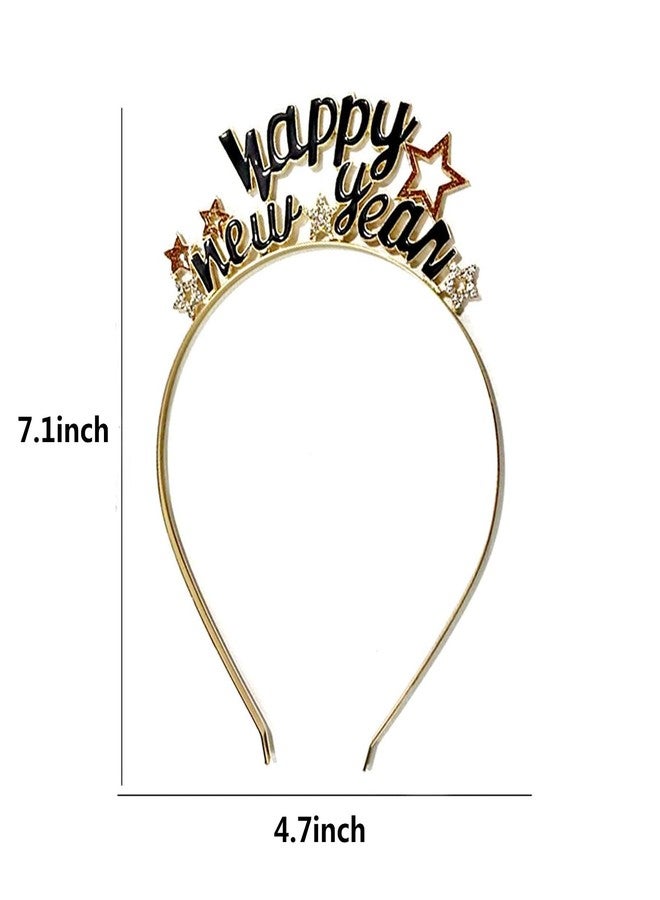 سوتشات طوق رأس سوتشات للعام الجديد للنساء، تاج مرصع بأحجار الراين لحفلات رأس السنة الجديدة - Image 2