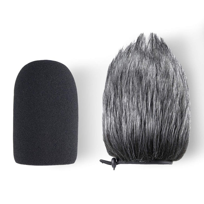 YOUSHARES AT2020 Pop Filter Windscreen - Furry Windscreen/Fur Foam Wind Cover for Audio Technica Microphone AT2020+ AT2035 AT4040 by YOUSHARES - Image 3