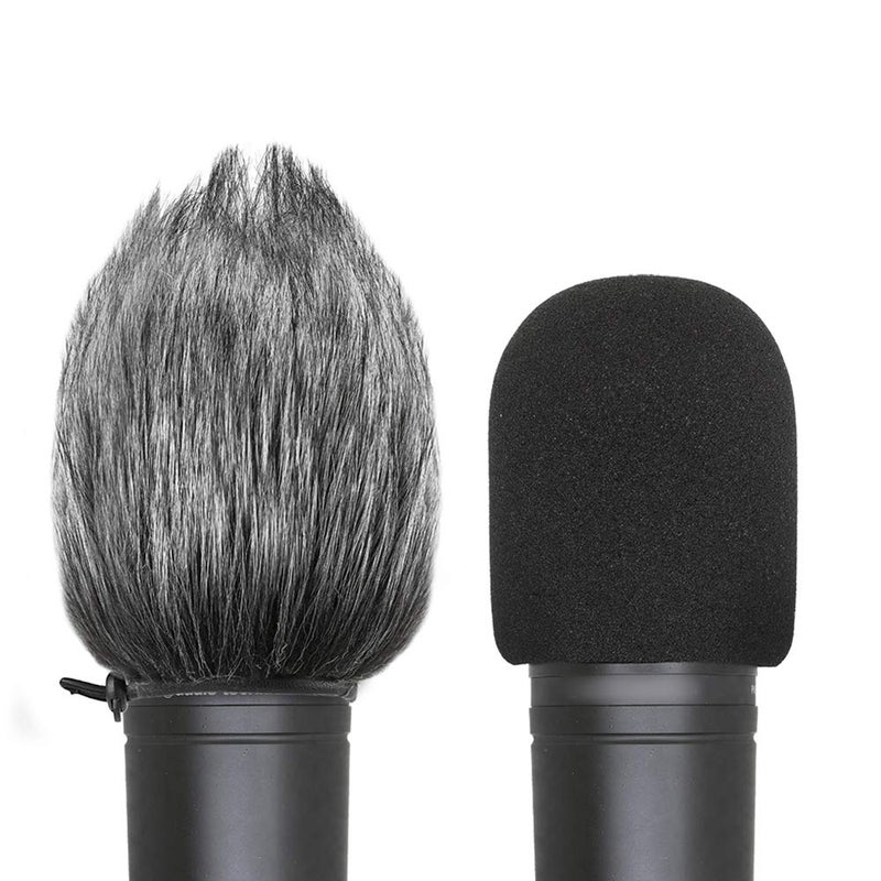 YOUSHARES AT2020 Pop Filter Windscreen - Furry Windscreen/Fur Foam Wind Cover for Audio Technica Microphone AT2020+ AT2035 AT4040 by YOUSHARES - Image 2