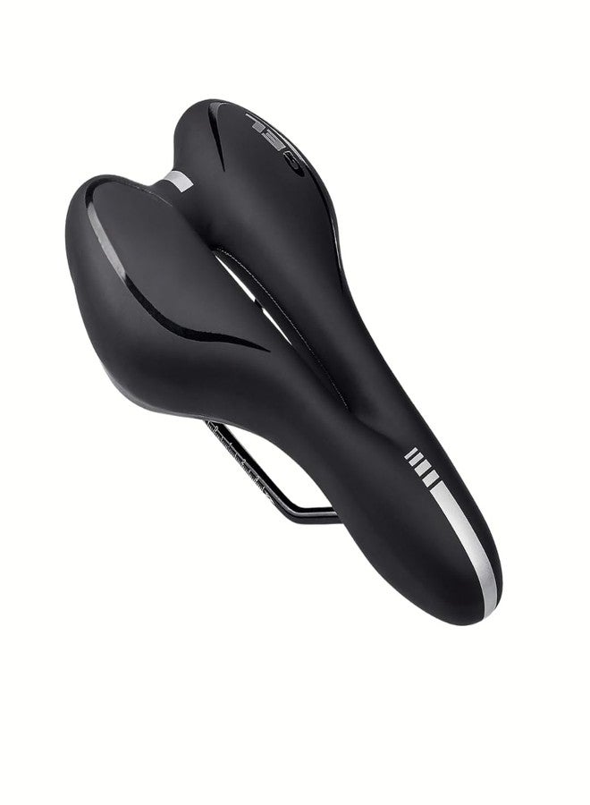 FCCRACING FCC Racing Gel Bicycle Saddle Seat Comfortable Soft Bike Saddle for Men & Women | Shock Absorbing, Waterproof & Breathable Gel Padded Seat for MTB, Road, Hybrid & Exercise Bikes - Image 1