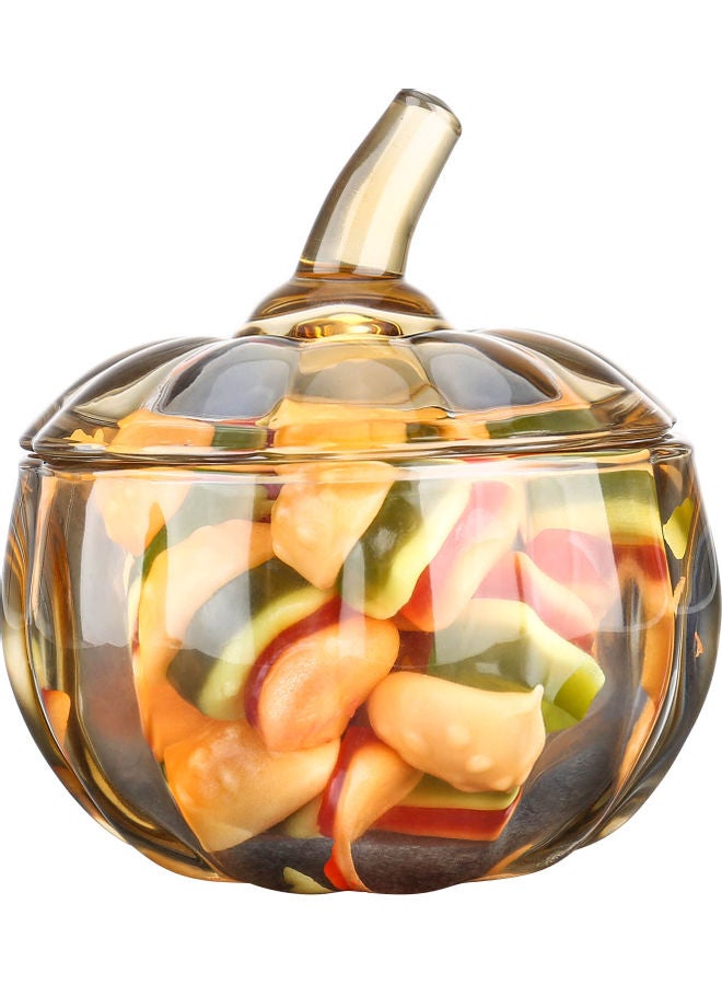 NIBEMINENT Multi-functional Glass Pumpkin Jar Multicolour - Image 1