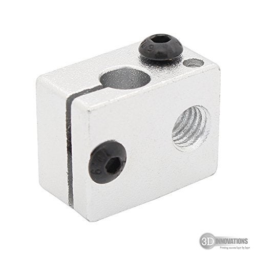 3DInnovations 3D Printer Heating Block/Heat Block for E3D V6 J-Head hotend (Quantity: 1 pc) - Image 2