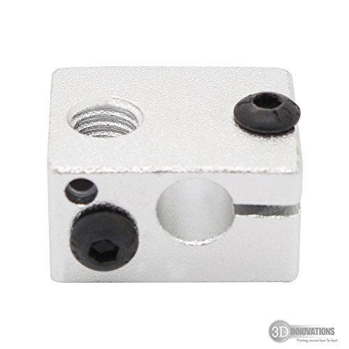 3DInnovations 3D Printer Heating Block/Heat Block for E3D V6 J-Head hotend (Quantity: 1 pc) - Image 3