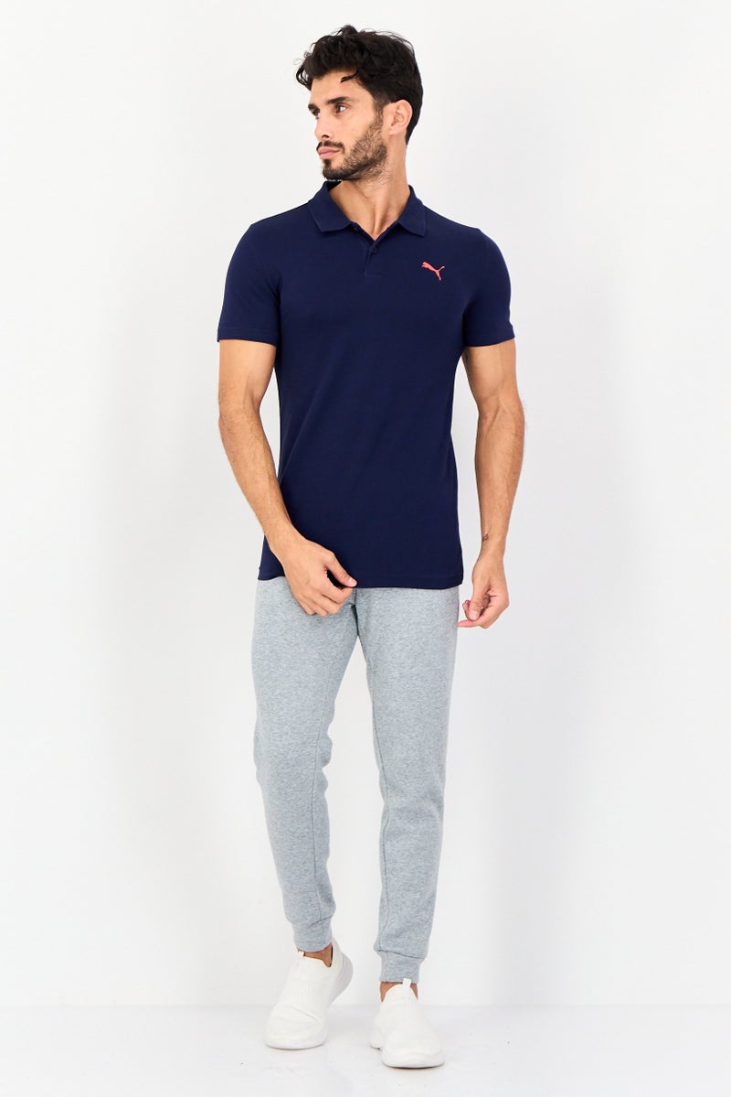 PUMA تي شيرت بولو للرجال بأكمام قصيرة مناسب للرياضة في الهواء الطلق، أزرق داكن - Image 3