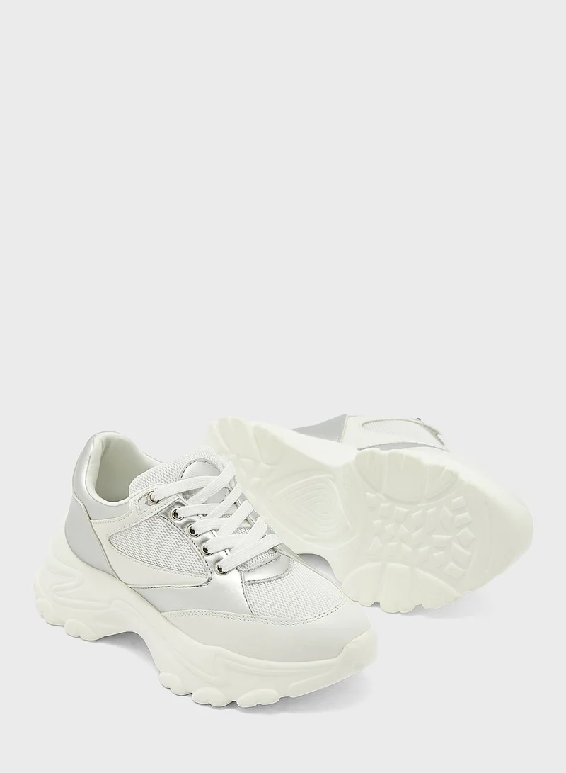 Ginger Back Detail Chunky Sneaker