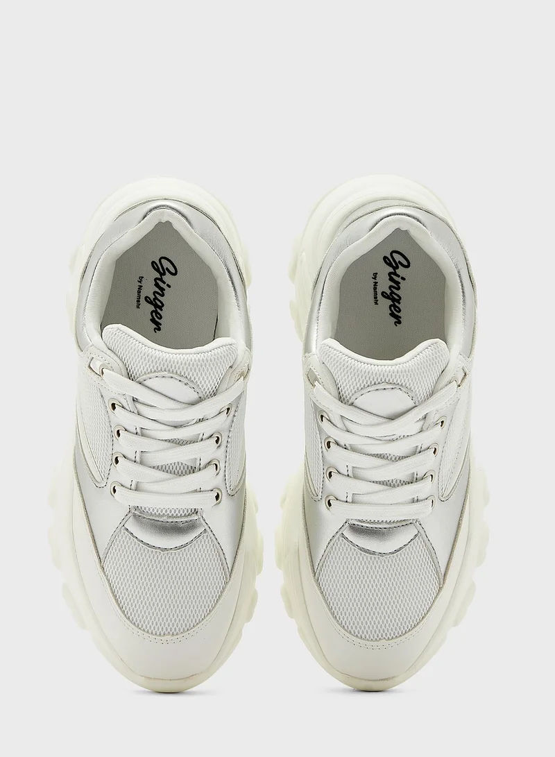Ginger Back Detail Chunky Sneaker