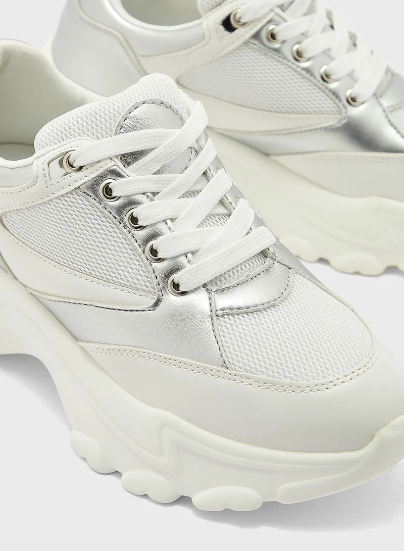 Ginger Back Detail Chunky Sneaker