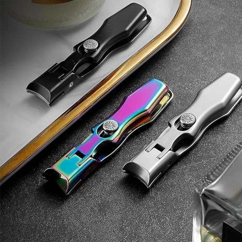 Ynyjzz MightyClip Nail Clippers German Stainless Steel for Men Includes Nail File and Storage Box Silver - Image 3