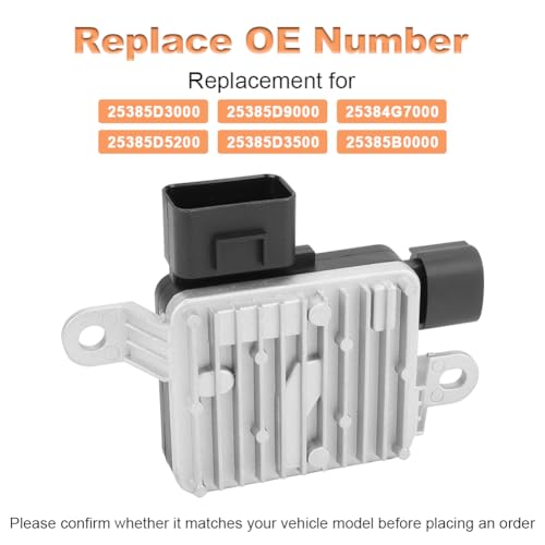 WMPHE Engine Cooling Fan Control Module Replacement for 25385D3500 25385D3000 Compatible with Hyundai Sonata Tucson Kona Elantra Ioniq Sonata Tucson Kia Optima Sportage Seltos 2016-2022 - Image 3