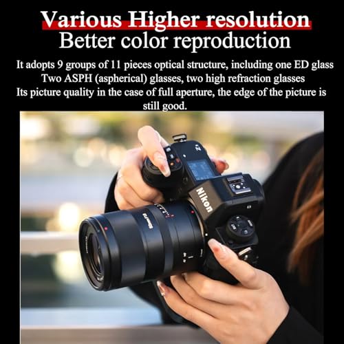 7artisans AF 50mm F1.8 Auto Focus Camera Lens for Nikon Z Mount,Full Frame,STM Stepping Motor,Face/Eye Recognition,for Z Series Z7 II,Z6II,Z5,Z6,Z7,Z9,Z50 - Image 4