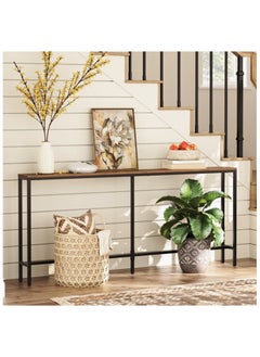 Extended Console Table,Simple Sofa Table,Vintage Table,Home Coffee Corner Display Entryway Table, Display Table For Couch Hallway Entrance Living Room
