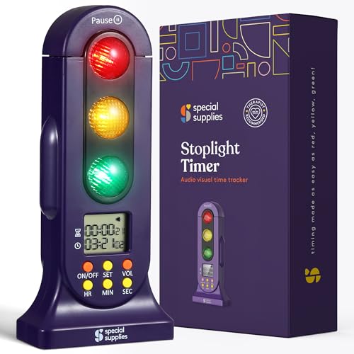 Special Supplies Stoplight Audio Visual Timer for Kids with Lights and Stopwatch Timer - Home and Classroom Timer for Time Management and Routines - Ages 3+ - Image 1