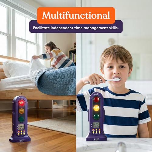 Special Supplies Stoplight Audio Visual Timer for Kids with Lights and Stopwatch Timer - Home and Classroom Timer for Time Management and Routines - Ages 3+ - Image 4